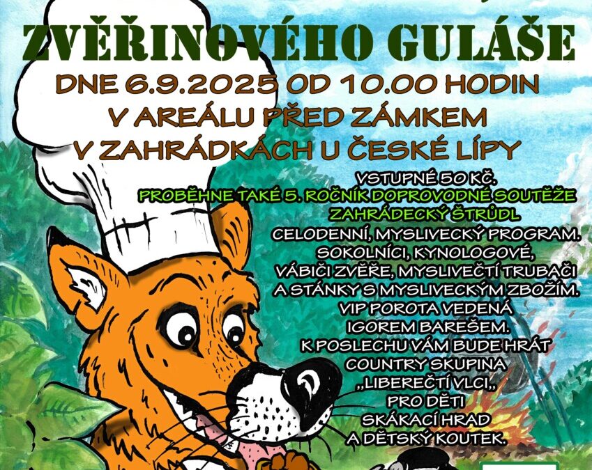Pozvánka na 14. ročník Kotlíkového zvěřinového guláše