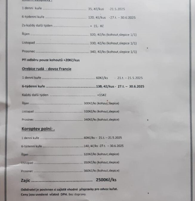 📢 NABÍDKA K PRODEJI