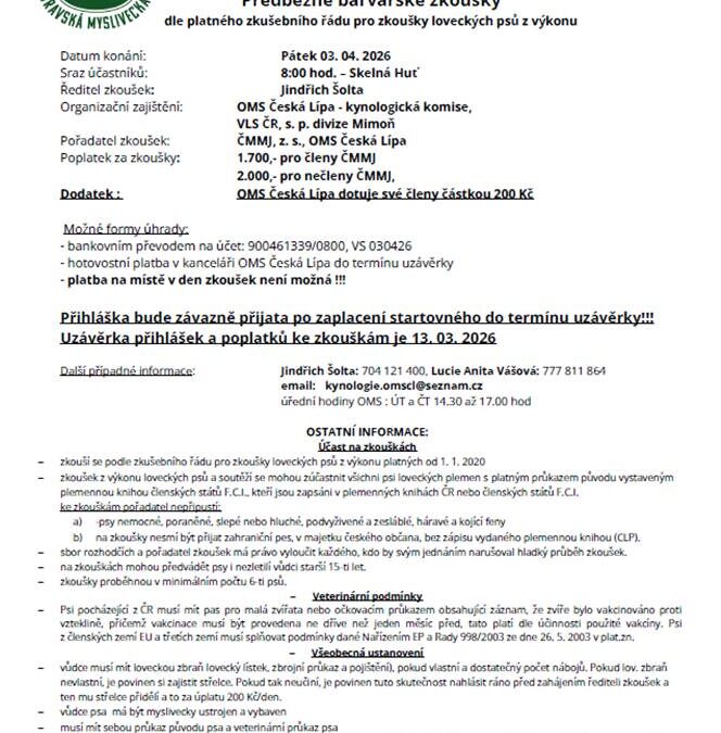 Propozice PBZ 3.4.2026