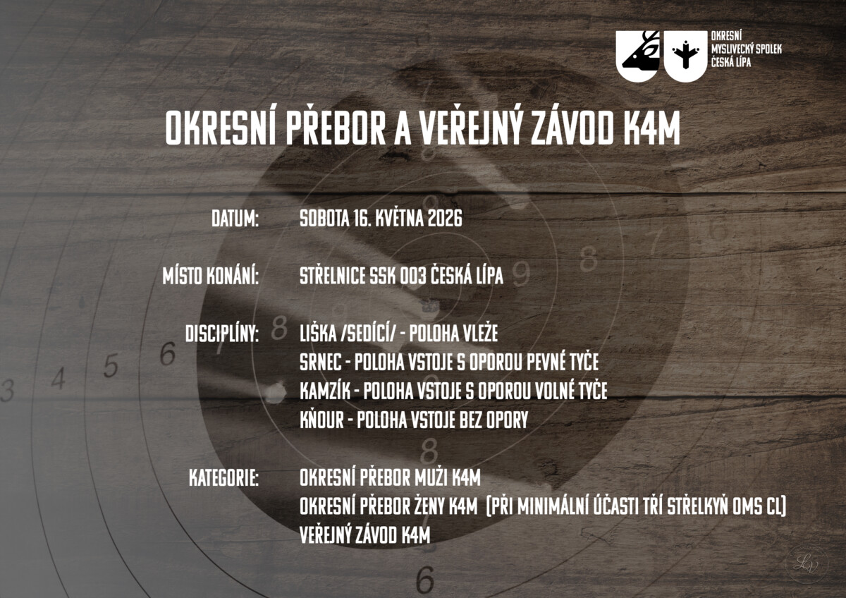 OKRESNÍ PŘEBOR  A VEŘEJNÝ ZÁVOD K4M