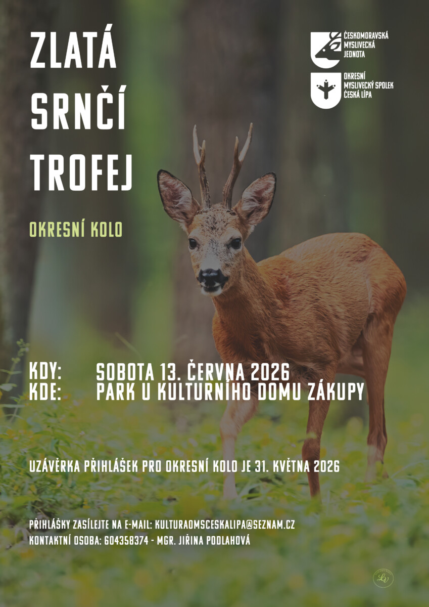Zlatá srnčí trofej 2026 – okresní kolo pro děti